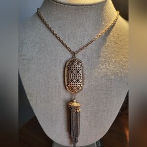 Kendra Scott Gold Rayne Necklace Gold Filigree